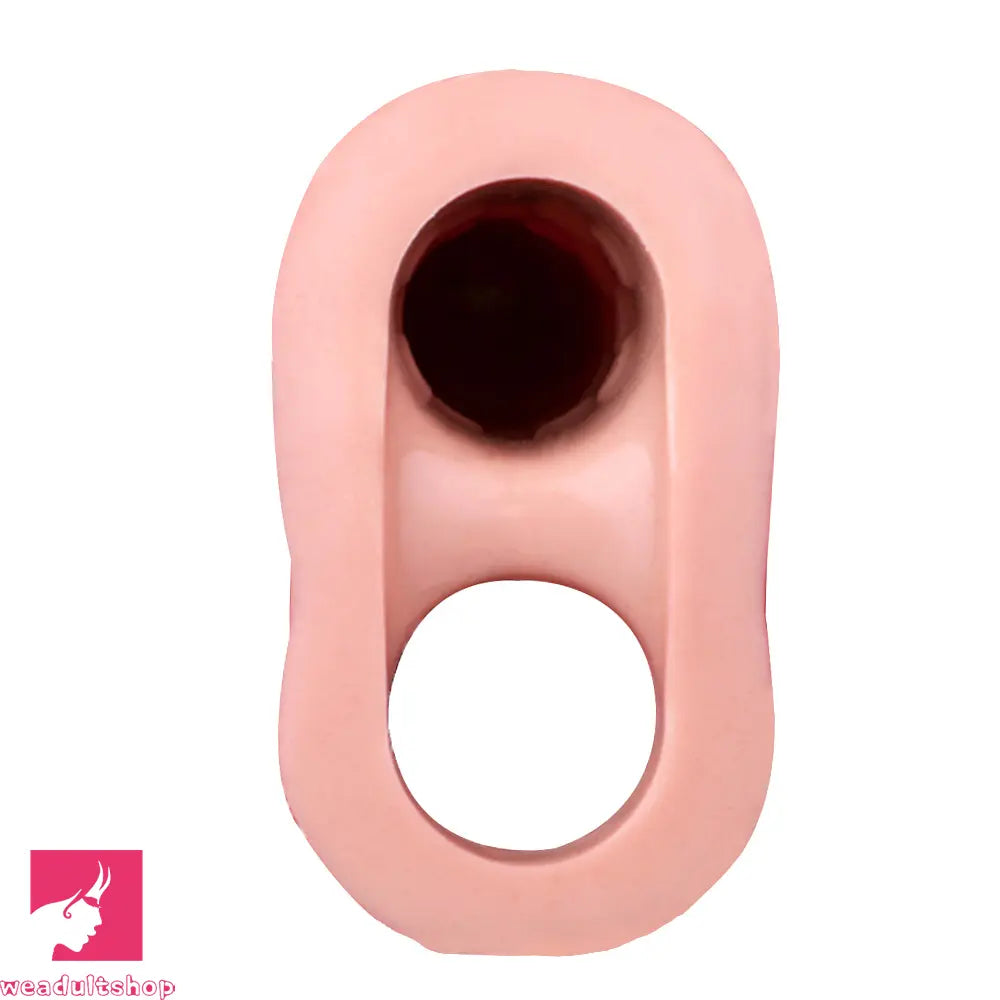 6.65in Real Lifelike Hollow Silicone Soft Dildo Cock Sleeve For Lengthened