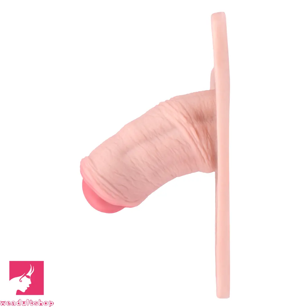 5.31in Silicone Horse Animal Penis Cage Strap on Chastity Dildo With Lock