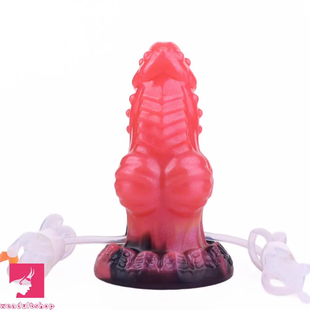 5.71in Fantasy Knot Spiked Silicone Soft Inflatable Spraying Water Real Dildo