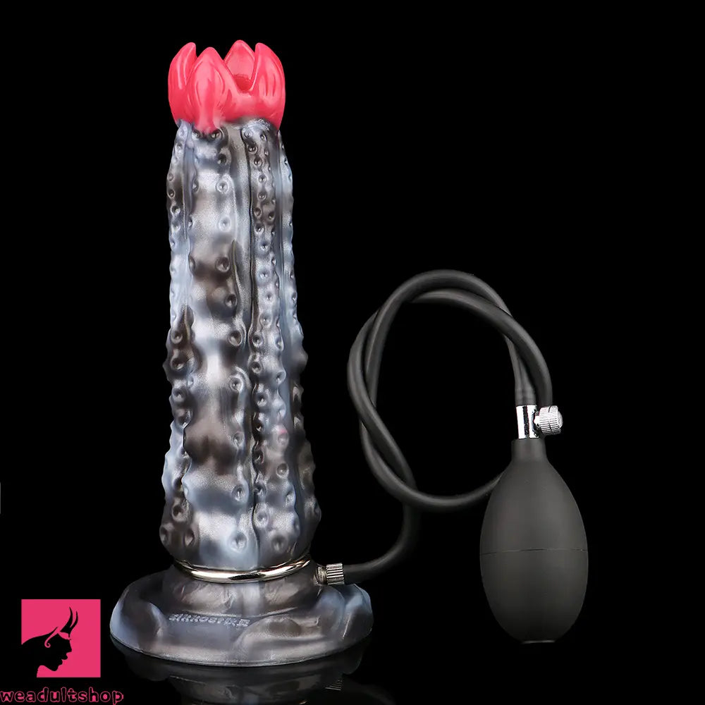 9.92in Tentacle Ovipositor Egg Laying Inflatable Dildo For Cock Masturbation