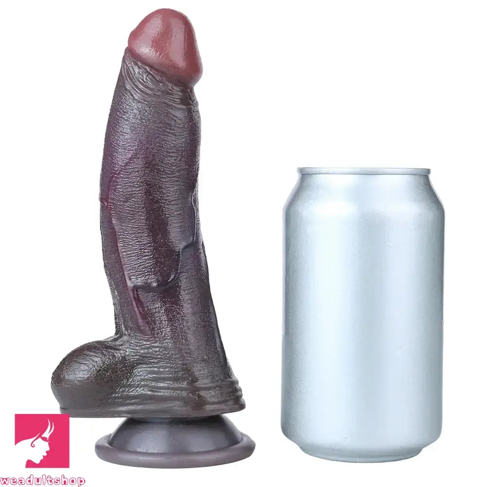 7.2in Dual Density Silicone Soft Real Dildo Ideal For Couples Male Female