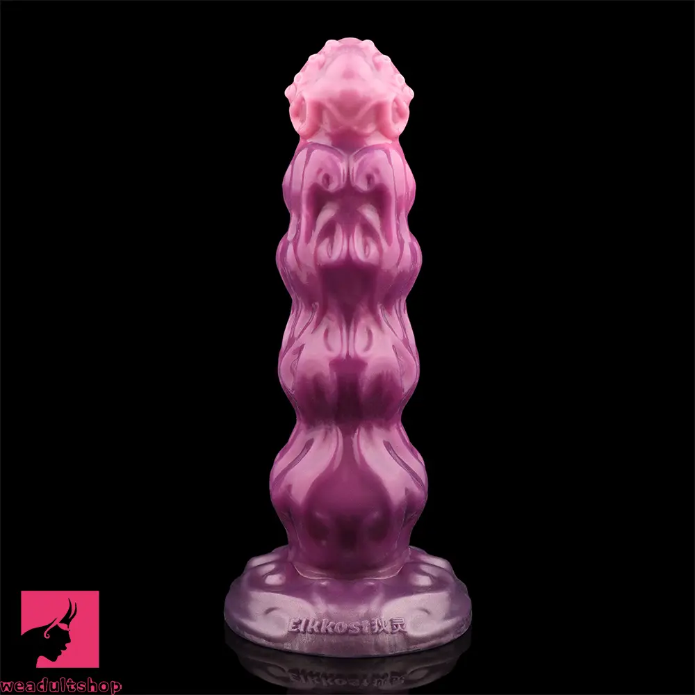 9.68in Inflatable Silicone Soft Big Fantasy Odd Dildo Penis Sex Simulator