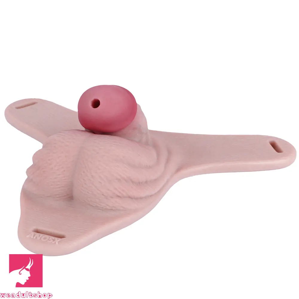 3.93in Real Hollow Chastity Cage Dildo Adult Sex Toy For Women Couples