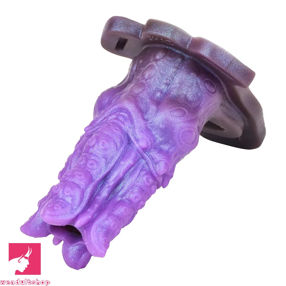 5.59in Dragon Beast Creature Silicone Flexible Fantasy Hollow Dildo Sleeve