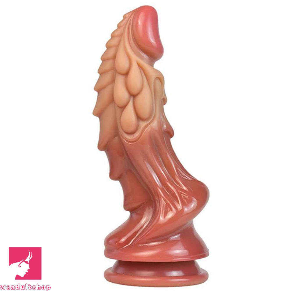 8.66in Luminous Soft Dragon Glowing Dildo Silicone Sex Toy For Prostate