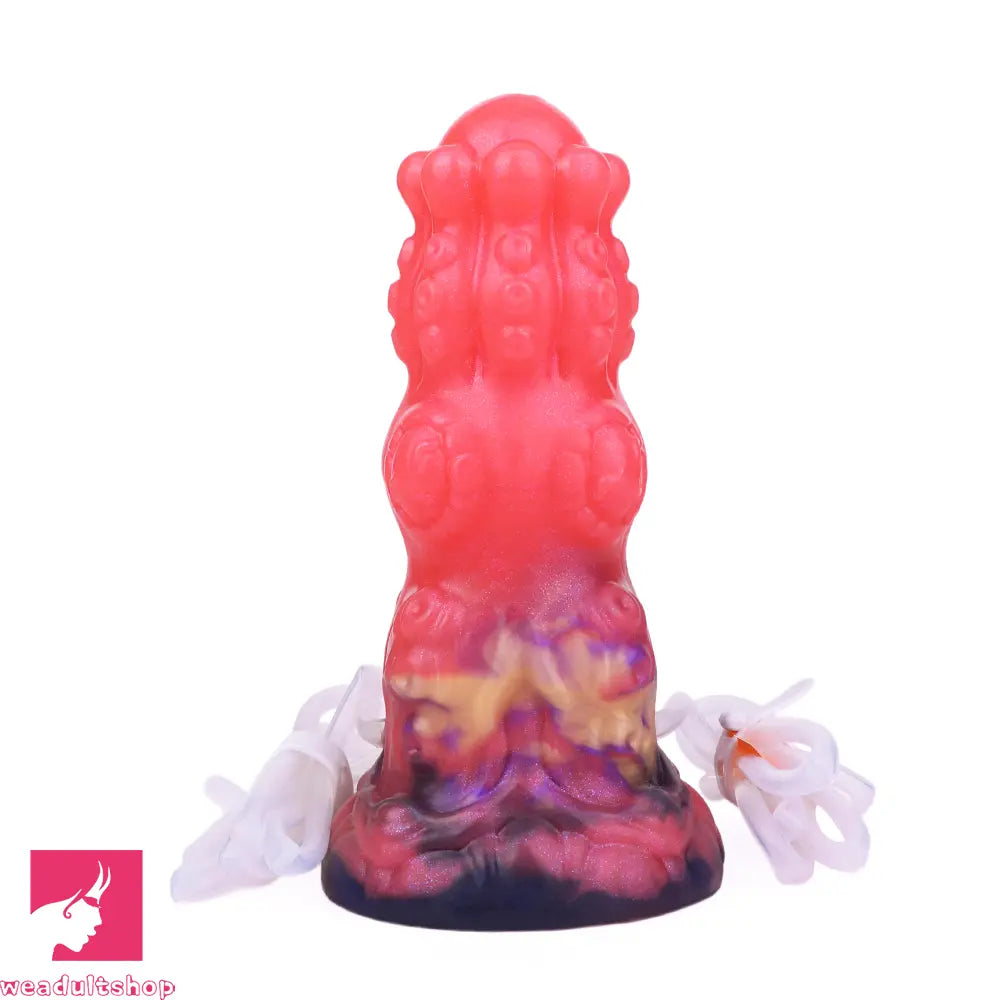 5.91in Fantasy Weird Silicone Soft Inflatable Spraying Water Dildo For Sex