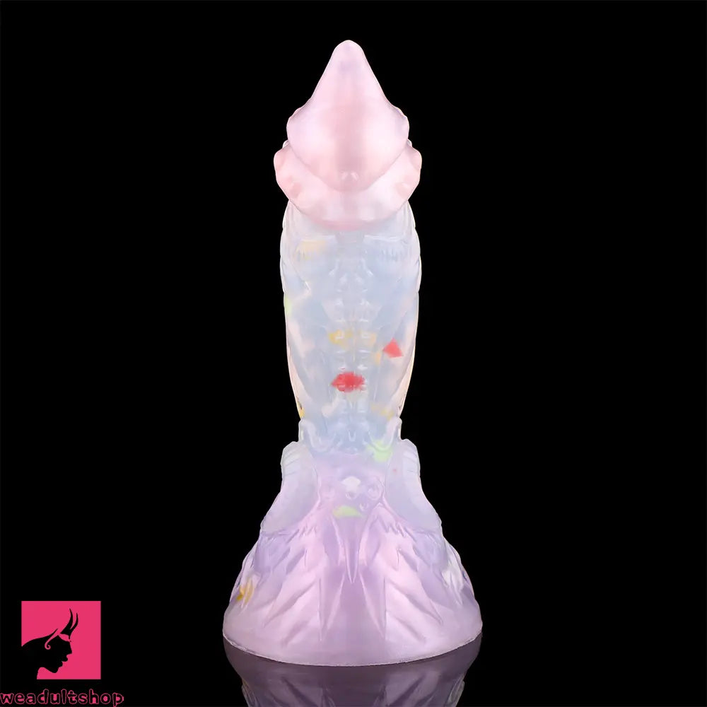 4.72in 5.9in 7.08in 8.66in Silicone Fantasy Soft Women Dildo With Key Chain