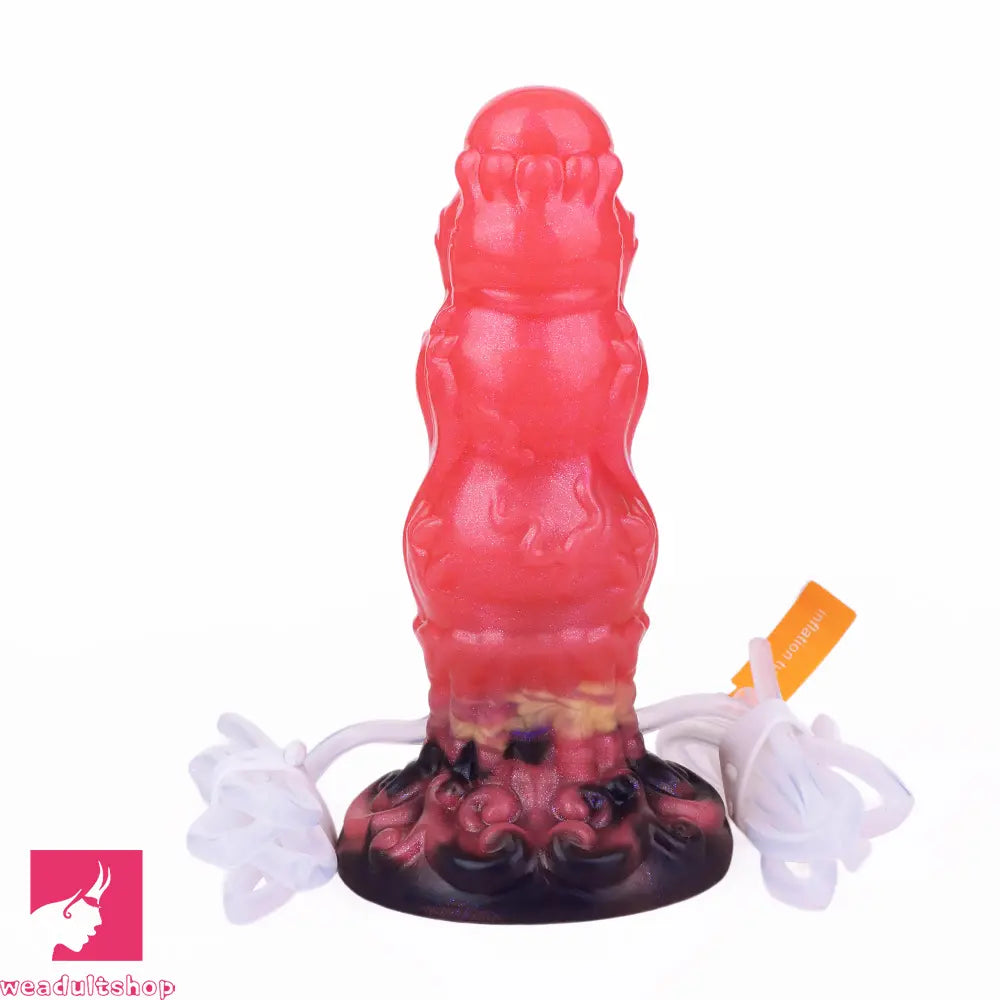 5.91in Fantasy Odd Silicone Soft Inflatable Spraying Water Dildo Sex Toy