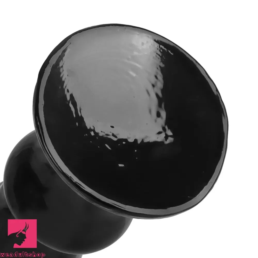 5.7in 8.26in 10.62in Black PVC Sword Large Clit Dilation Training Dildo