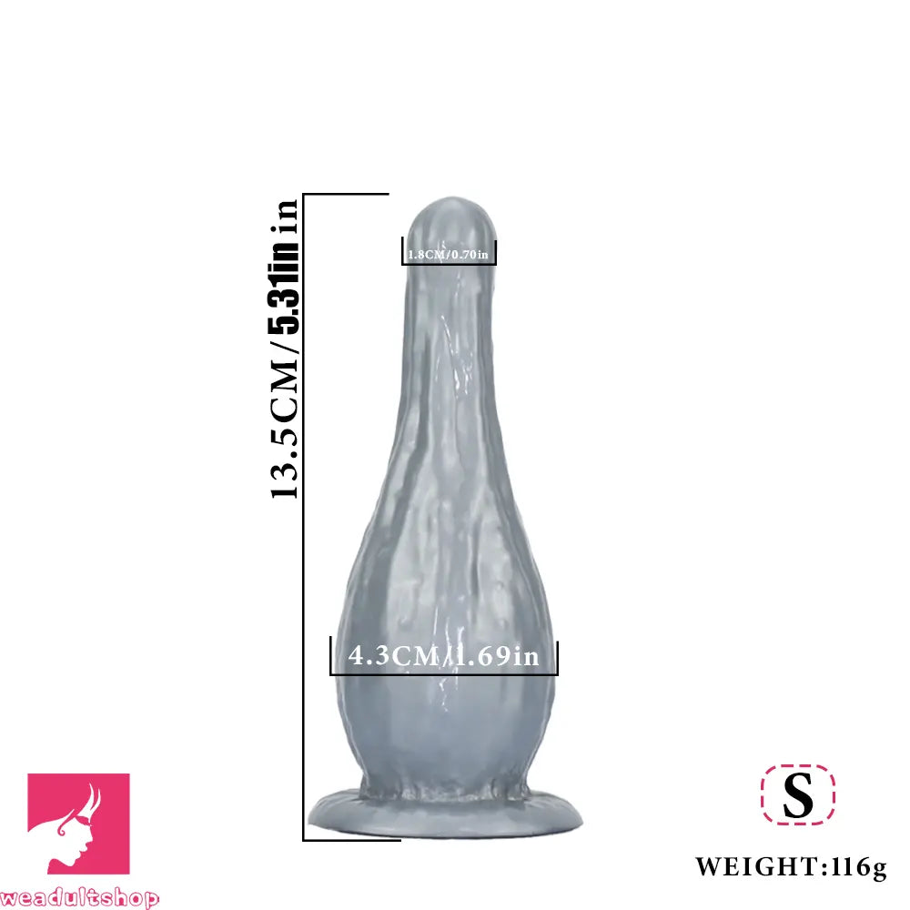 5.31in 7.08in 9.05in Fantasy Silicone Dildo Vase Shape With Suction Cup