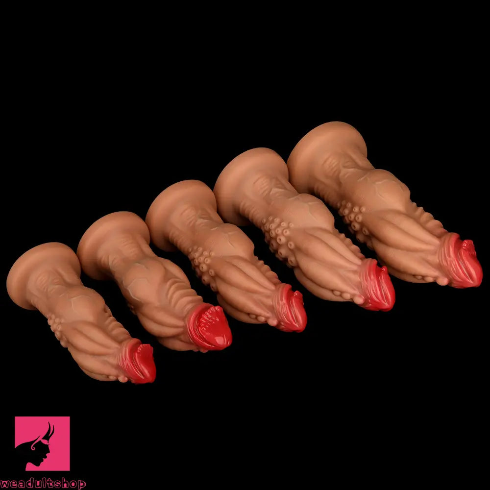 8.85in 9.64in 10.23in 11.41in 12.59in Odd-shaped Large Silicone Anal Dildo