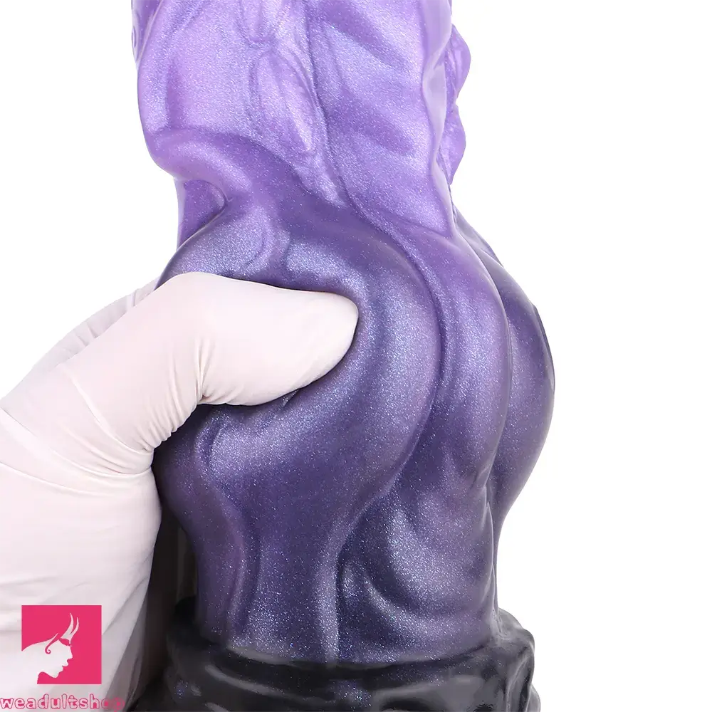 10.15in Dual Density Silicone Knot Monster Dildo G-Spot Anal Love Toy