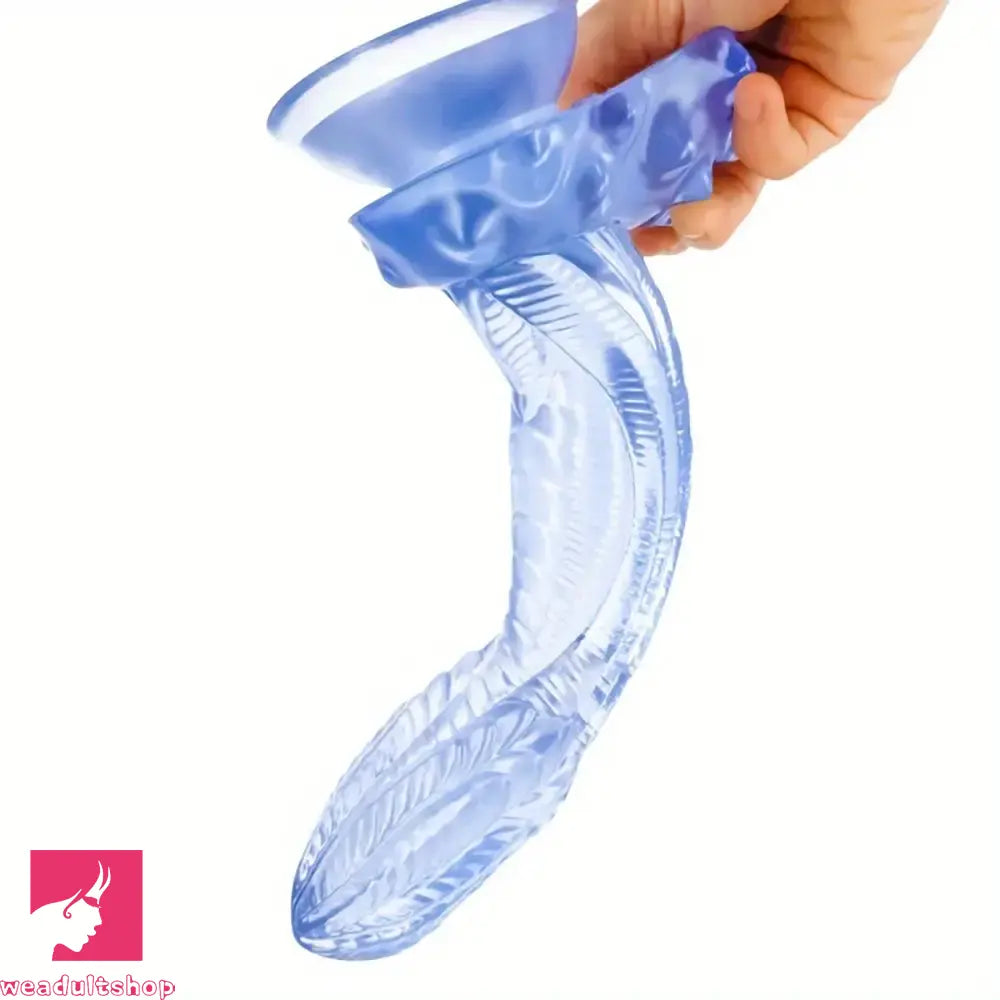 10.2in 12.4in Giant Pointed Penis Beast Animal Fantasy PVC Scales Dildo