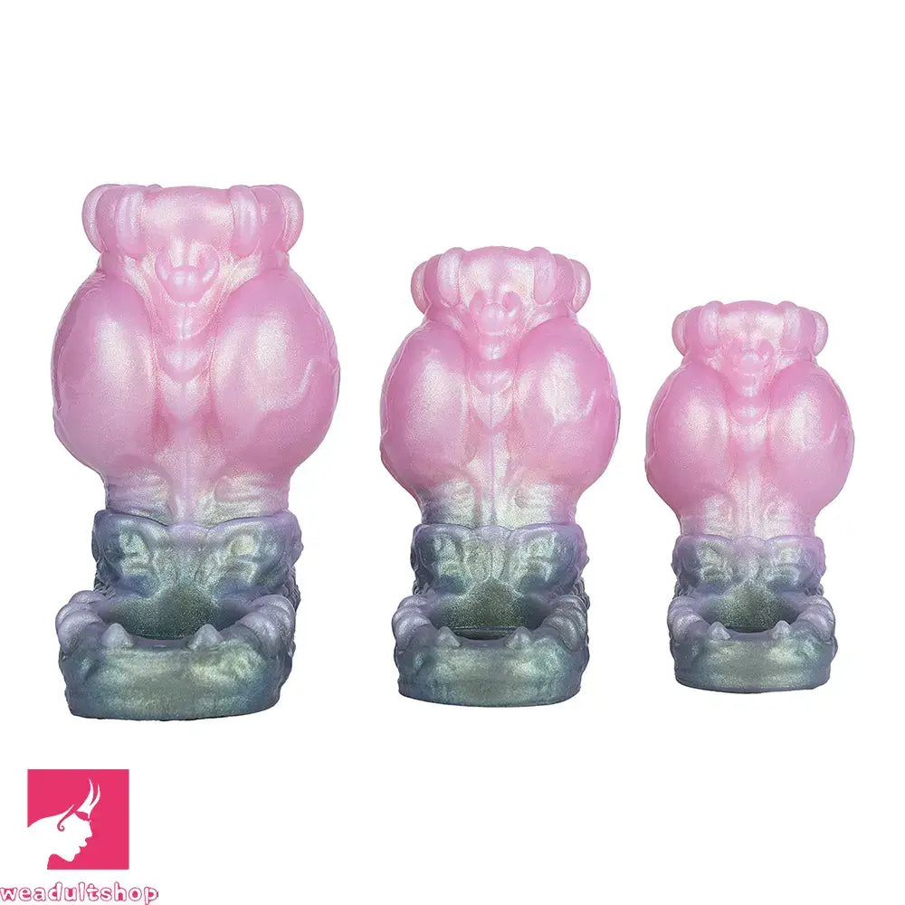 4.17in 4.84in 5.62in Monster Knot Cock Sleeve Dildo Hollow Male Penis