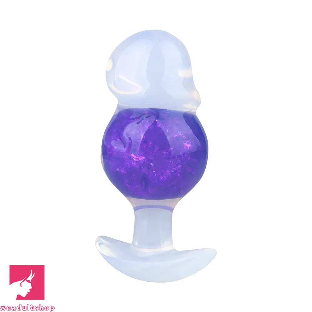 4.96in Luminous Silicone Anal Beads Dildo Anal Sex Toy For Adult Cock