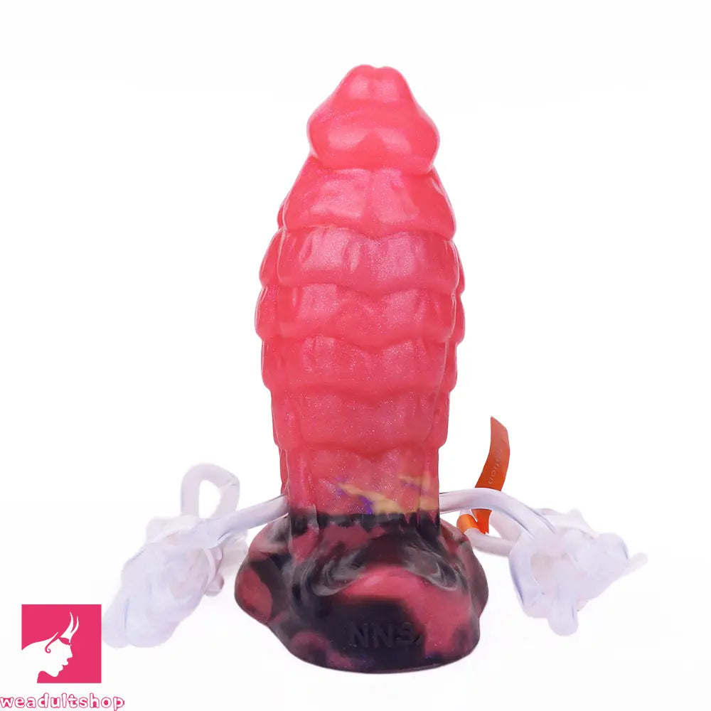 5.31in Fantasy Silicone Soft Inflatable Spraying Water Dildo For Anus Sex