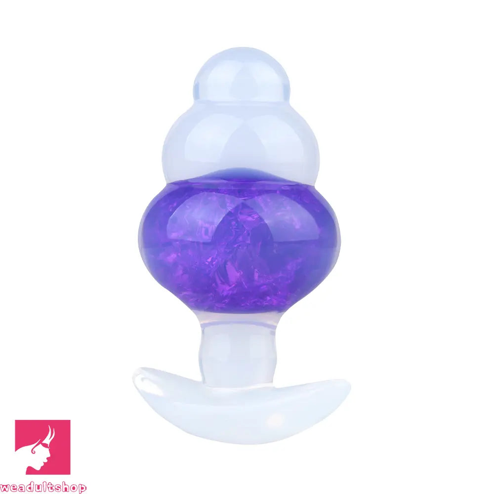 4.53in Luminous Silicone Anal Beads Dildo Anal Love Toy For Women Clit