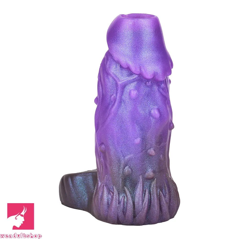 5.78in Beast Creature Fantasy Hollow Dildo Sleeve For Cock Enlargement