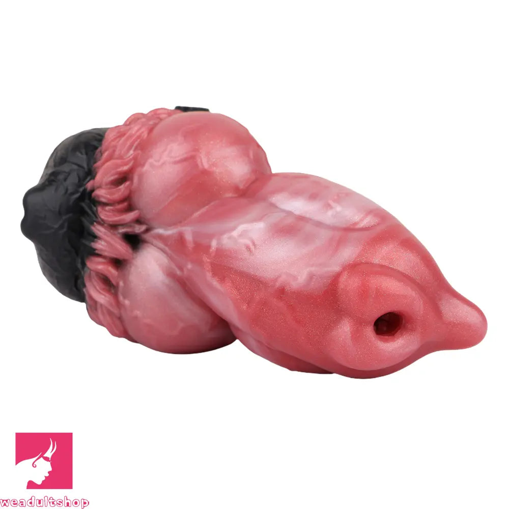 6.88in Dog Knot Dildo Male Masturbator Silicone Soft Fantasy Odd Penis