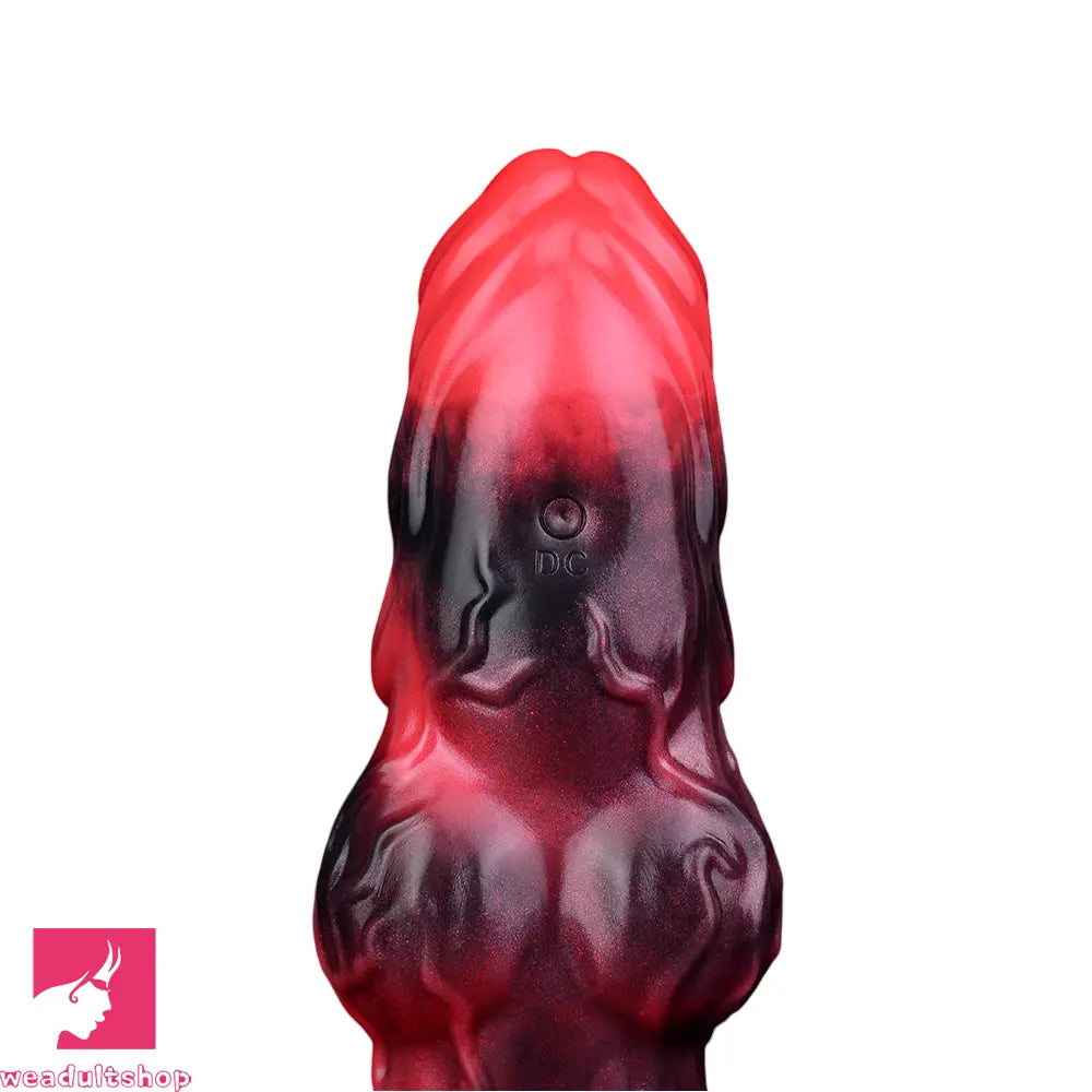 5.91in Silicone Dog Cock Sleeve Knot Dildo Vibrating Dildo With Cock Ring