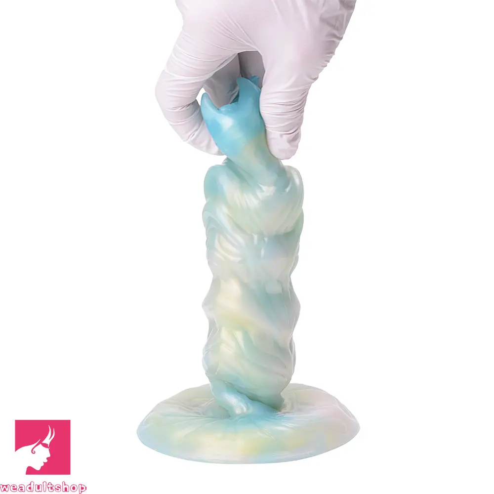 8.18in Soft Fleshy Texture Big Odd Ovipositor Egg Laying Inflatable Dildo