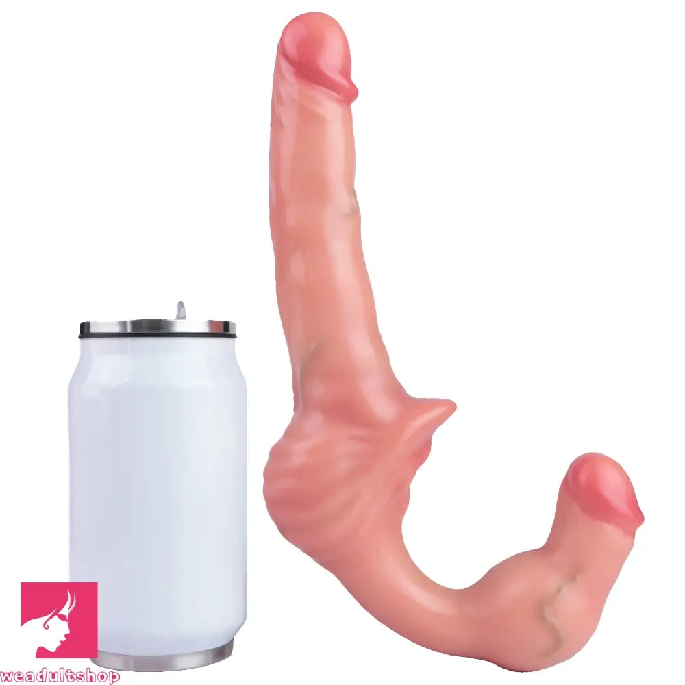 10.8in Strapless Silicone Large Soft Double Sided Strapon Dildo For Sex