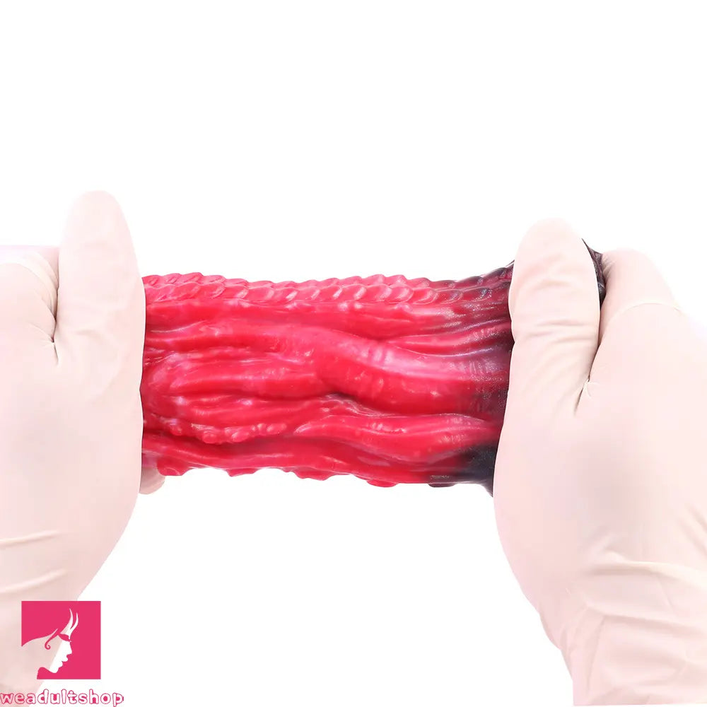 5.19in Octopus Soft Hollow Dildo Built-in keel Vibration Remote Penis Sleeve