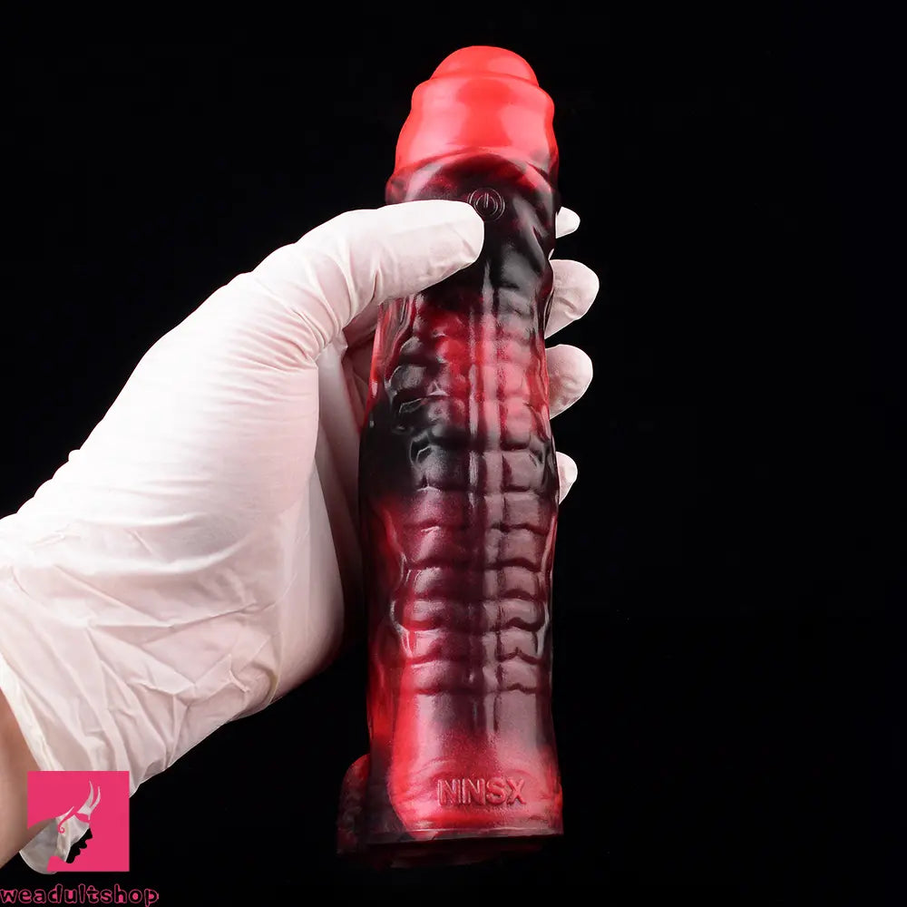 5.98in 7.09in Silicone Tentacle Sleeve Knot Vibrating Hollow Female Dildo