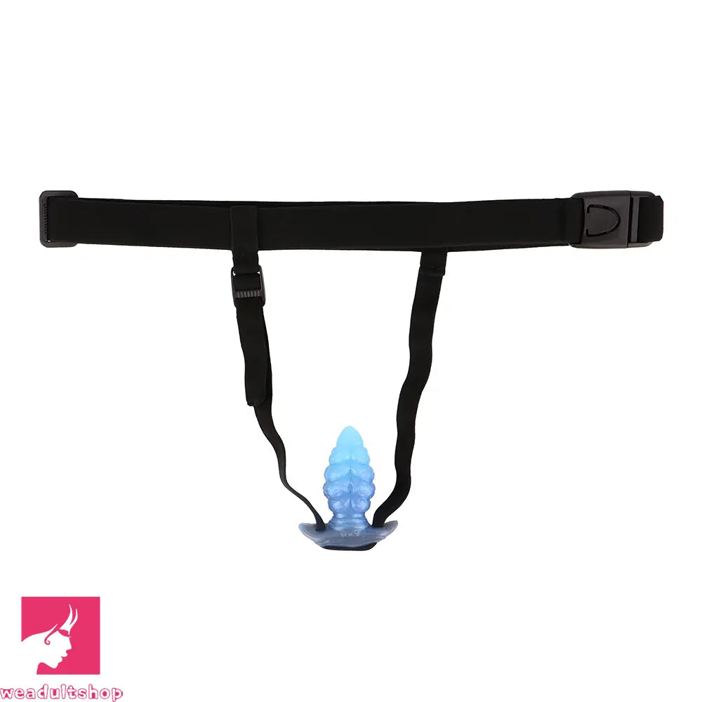 2.91in-9.05in Octopus Vibrating Anchor Dildo Anal Plug Wearable Mouth Gag