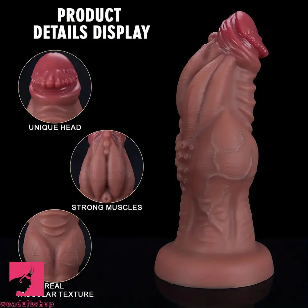 9.05in 9.44in 10.23in 11.61in 12.59in G-Spot Tentacle Knot Fantasy Soft Dildo