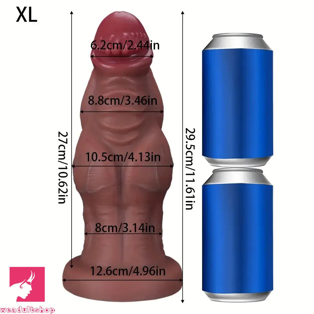 9.05in 9.44in 10.23in 11.61in 12.59in G-Spot Tentacle Knot Fantasy Soft Dildo