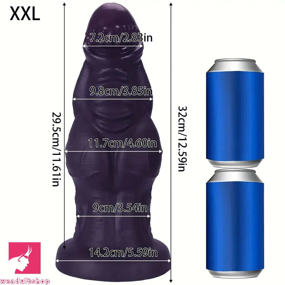 9.05in 9.44in 10.23in 11.61in 12.59in G-Spot Tentacle Knot Fantasy Soft Dildo