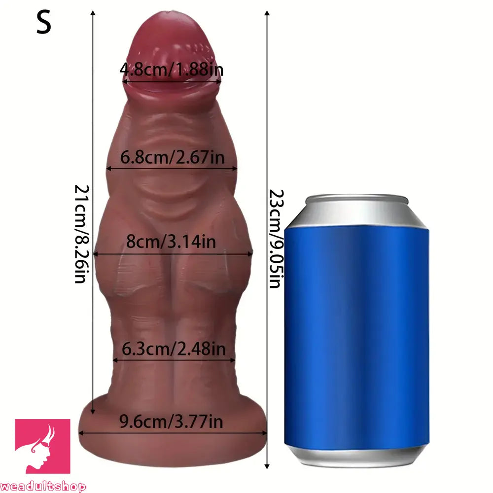 9.05in 9.44in 10.23in 11.61in 12.59in G-Spot Tentacle Knot Fantasy Soft Dildo