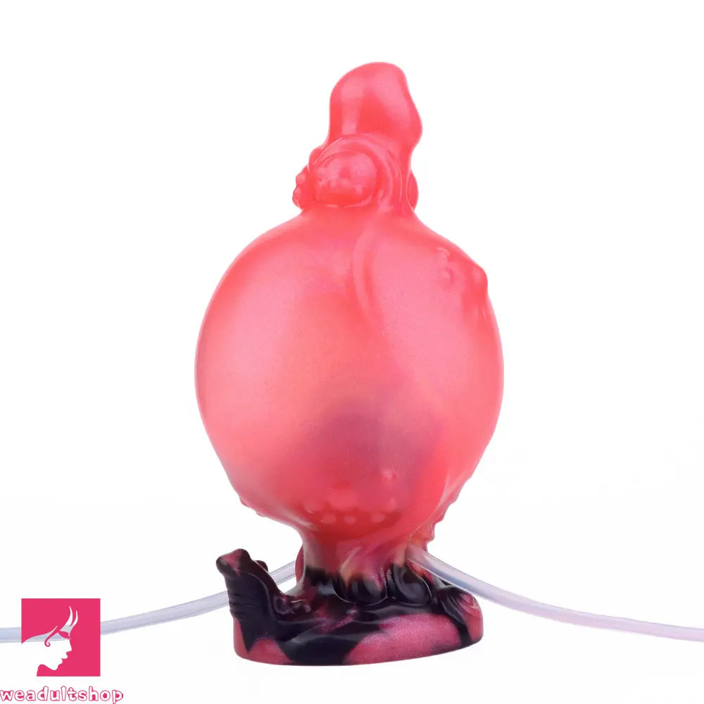 5.91in Odd Knot Spiked Silicone Soft Inflatable Spraying Squirting Real Dildo