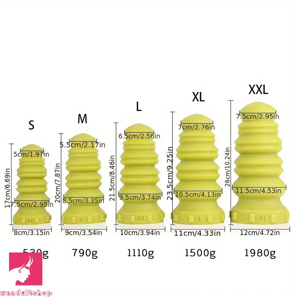 6.69in 7.87in 8.46in 9.25in 10.24in Soft Silicone Odd Big Macaron Thick Dildo