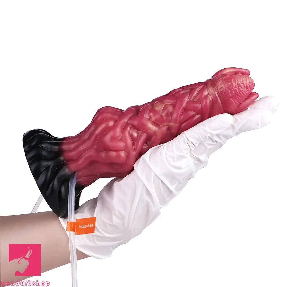 8.03in Ejaculating Inflatable Big Silicone Soft Fantasy Odd Creature Dildo