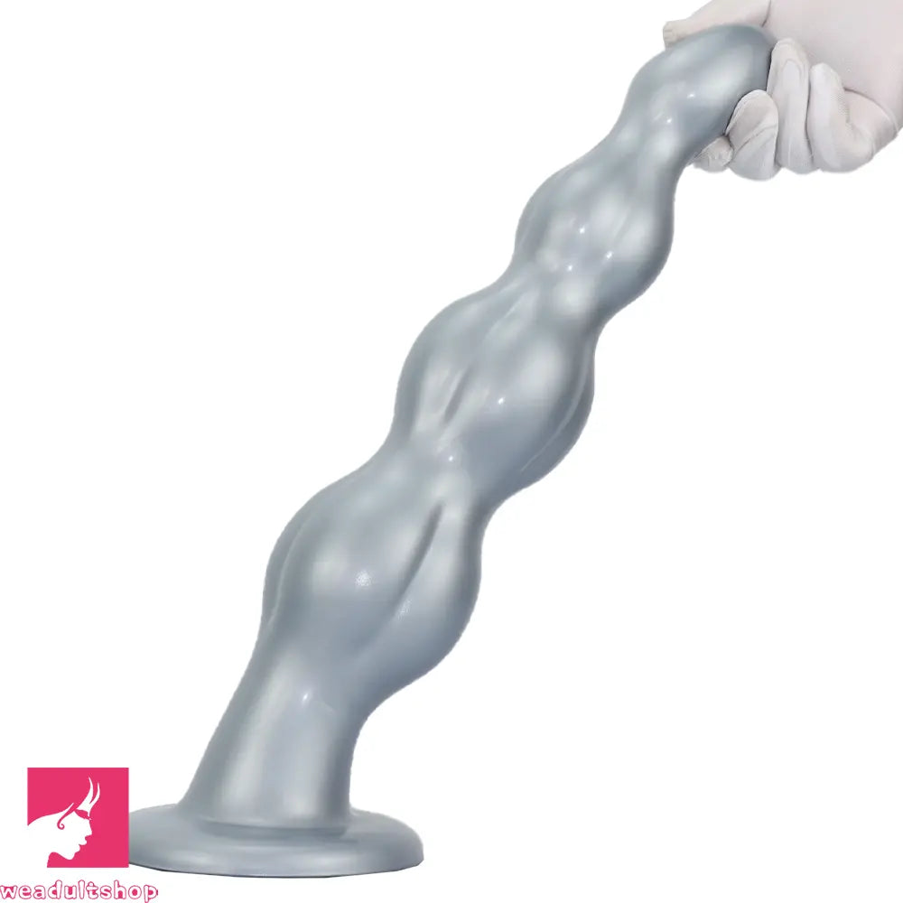 8.07in 11.61in 14.56in Muscle Anal Plug Dildo Soft Silicone Prostate Massager