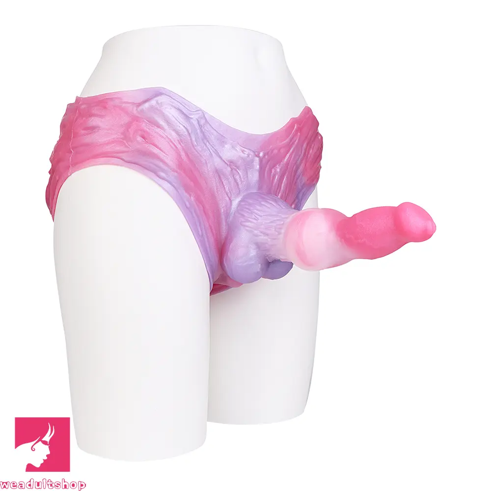 8.81in Knot Dog Silicone Monster Strap on Dildo For Couples Sex Orgasm