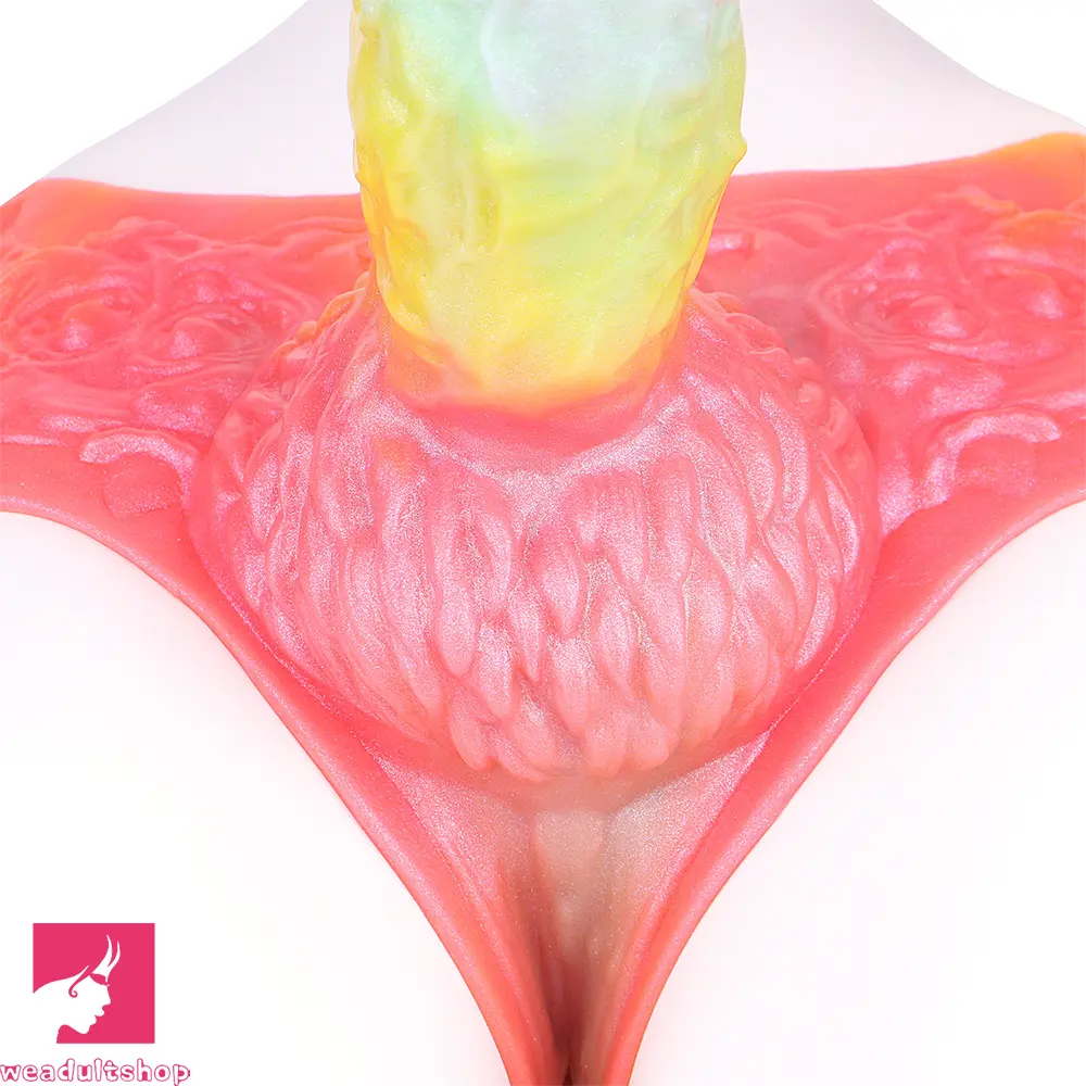 9.17in Monster Fantasy Silicone Soft Strap on Hollow Dildo Panty Cock