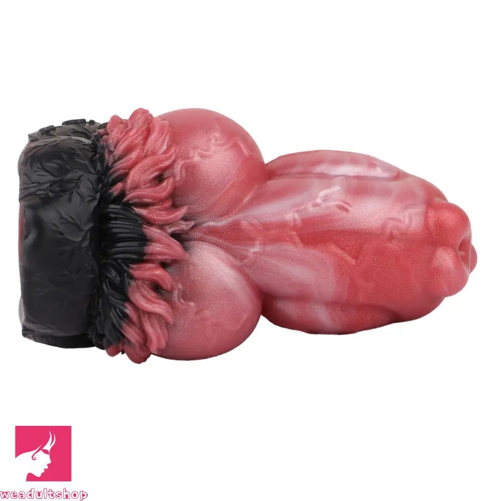 6.88in Dog Knot Dildo Male Masturbator Silicone Soft Fantasy Odd Penis