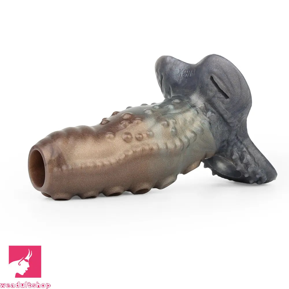 4.02in 4.76in 6.06in 6.69in Tentacle Strap on Hollow Penis Sleeve Dildo