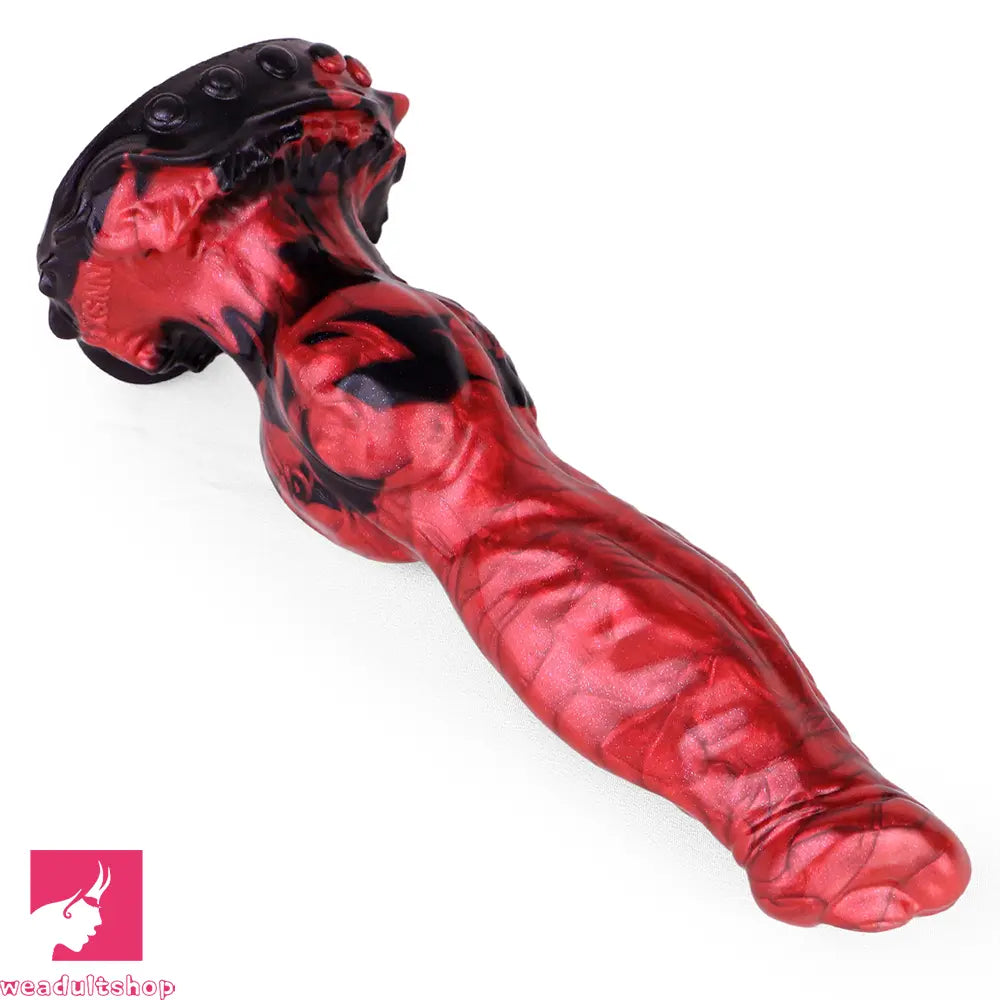 8.46in Knotted Silicone Big Animal Monster Odd Dildo Orgasm Cock