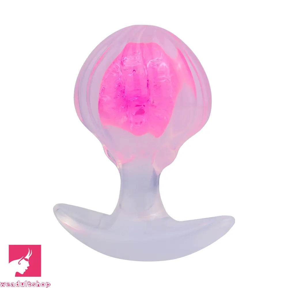 3.27in 3.86in Silicone Butt Plug Dildo Vaginal Massager & Anal Stimulator