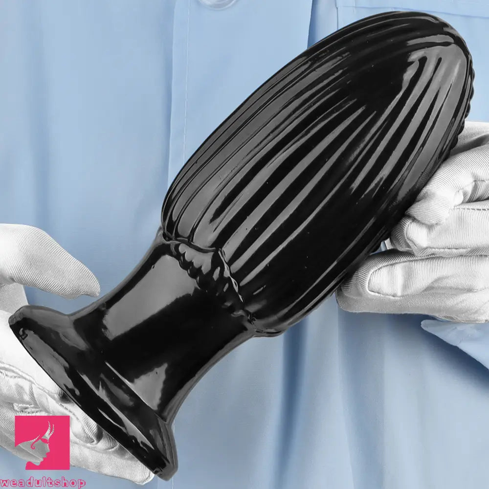 5.9in 6.7in 8.07in Black PVC Thread Granules Corn Dildo For Anal Cock