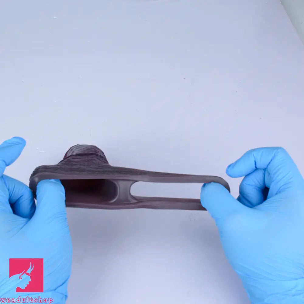 5.9in Platinum Silicone Thicken Delayed Penis Sleeve For Hollow-out Design