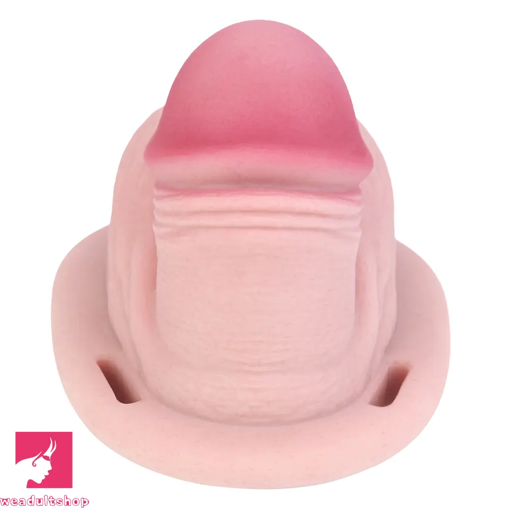 3.74in Real Hollow Chastity Cage Dildo Realistic Penis For Vagina Love