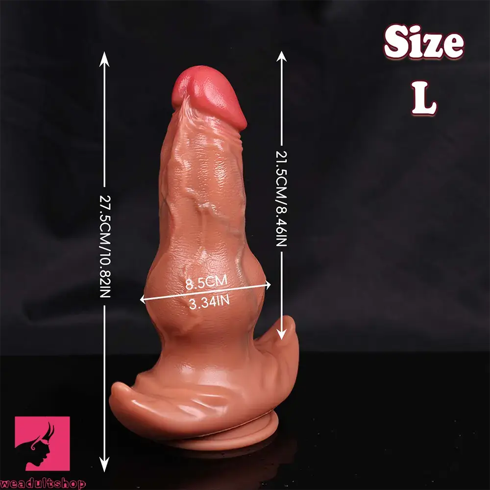 8.46in 9.64in 10.82in Liquid Silicone Big Dildo With Anchor Base Love Toy