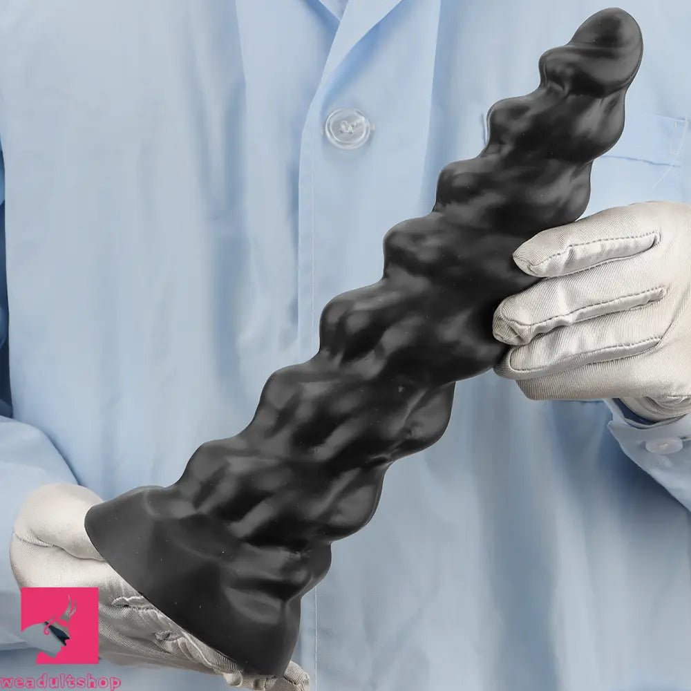 7.28in 9.44in 11.61in Black Big Fantasy Odd Silicone Soft Dildo For Sex Toy