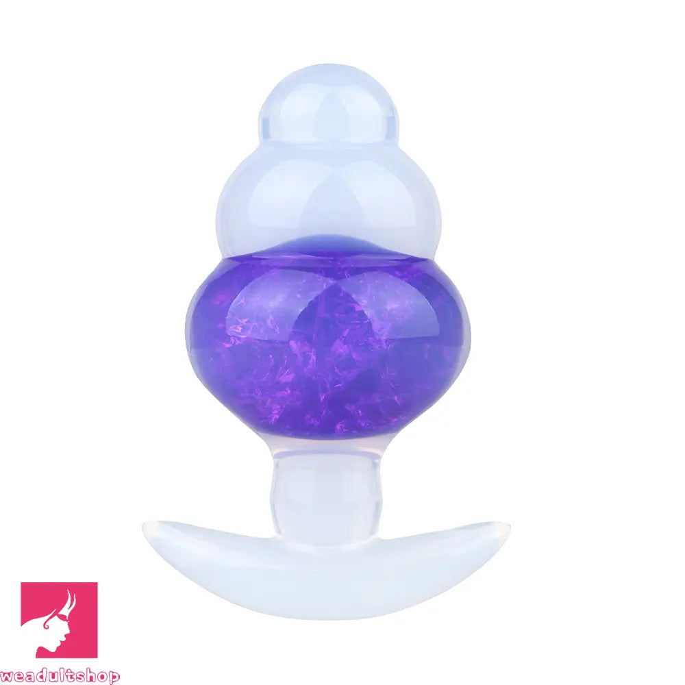 4.53in Luminous Silicone Anal Beads Dildo Anal Love Toy For Women Clit
