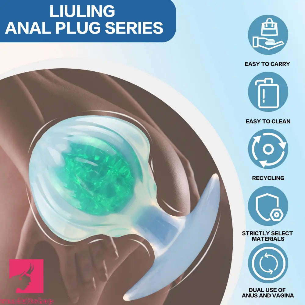 4.33in Anchor Silicone Ball Butt Plug Dildo For Masturbation Anal Expansion